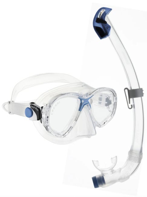Cressi Masques de Plongée Tubas Marea Junior + Seal Dry Snorkel Combo