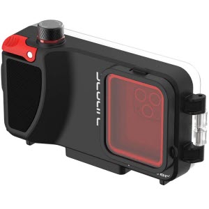 SL400_Sealife_SportDiver_Underwater_Housing_for_iPhone_front_view_left_angle_With_Red_Filter_LOW_RES_JPG