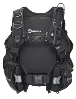 Apeks Black Ice Gilet plongée wing