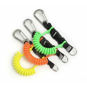 Best Divers mousqueton avec câble spiralé coloré