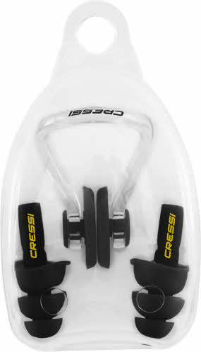 Cressi Aqua Kit Ear Plugs Nose Clip