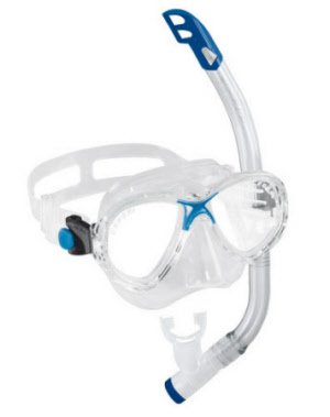 Cressi Dive Mask Snorkel Marea Vip Junior Set