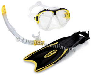 Cressi Tubas set snorkel masques de plongée  palmes