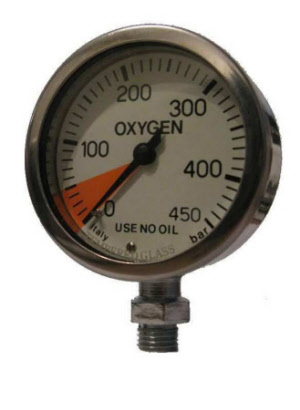 Oxygen Nitrox Pressure Gauge