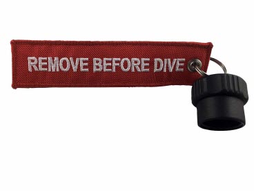 Atemregler DIN Kappe mit batch Remove before dive 