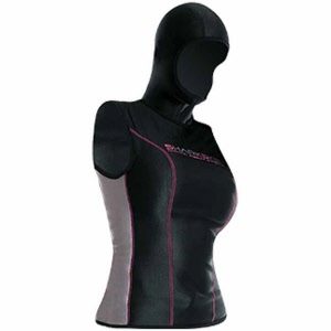 Sharkskin Chillproof Weste Shirt mit Haube Damen