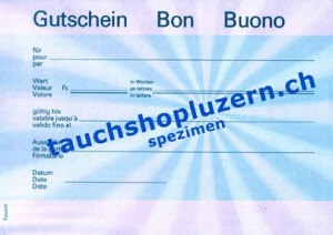 Gift Voucher Tauchshoponline.ch Tauchshopluzern.ch